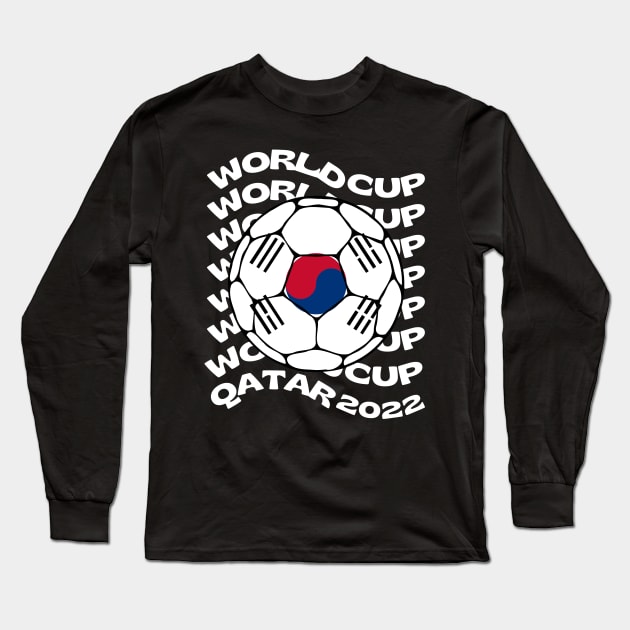 South Korea World Cup Long Sleeve T-Shirt by footballomatic